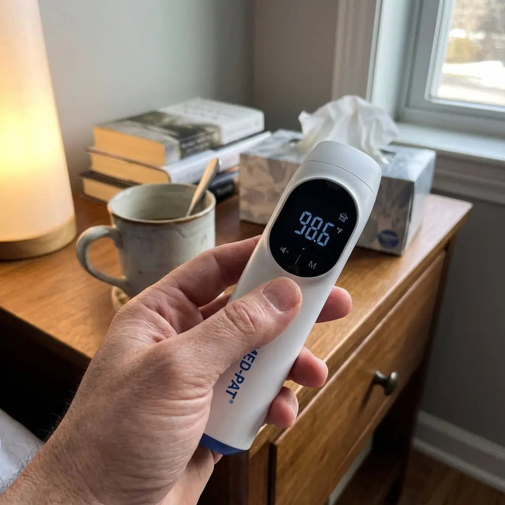 Med-Pat TH-1 4-in-1 Digital Ear Forehead Thermometer