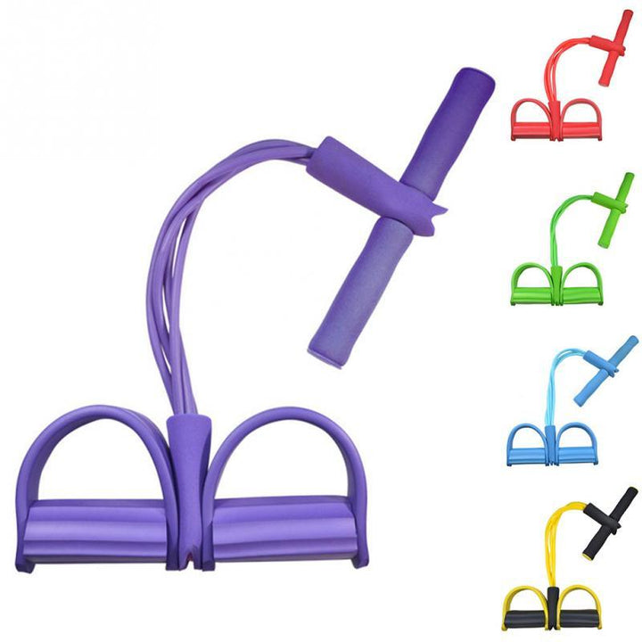 Natural Latex Foot Pedal Resistance Rope Expander