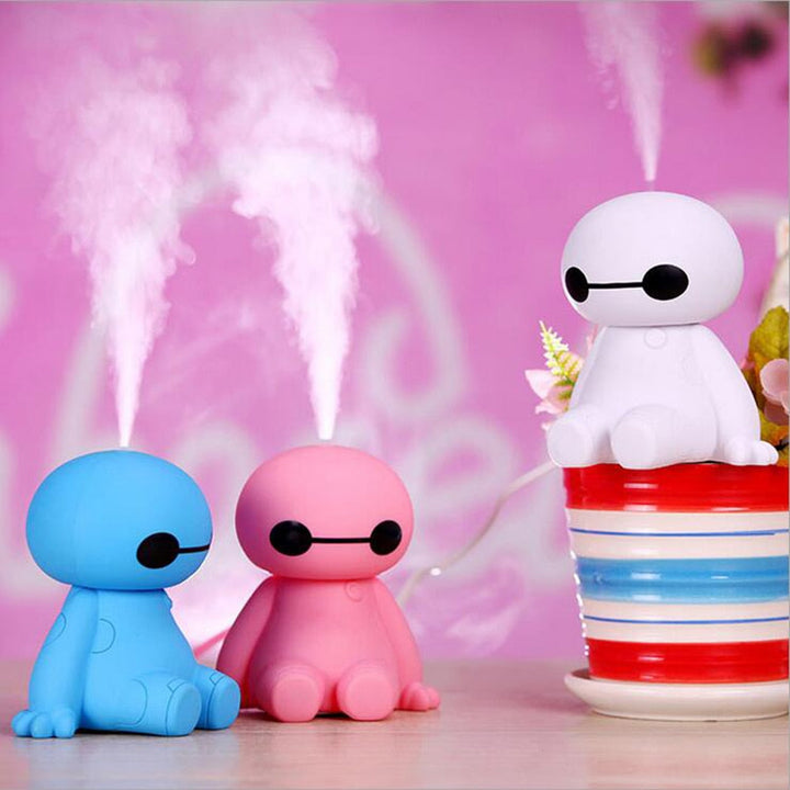 200ML USB Big Hero Baymax Dry Protect Ultrasonic Essential Oil Aroma Diffuser Air Humidifier