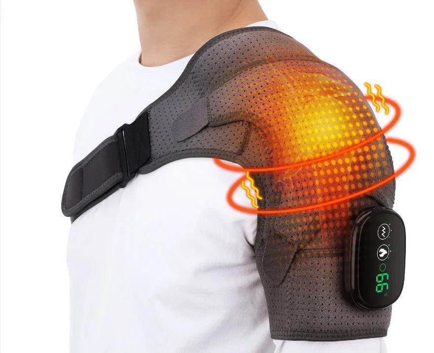 Neck and shoulder massager with heat