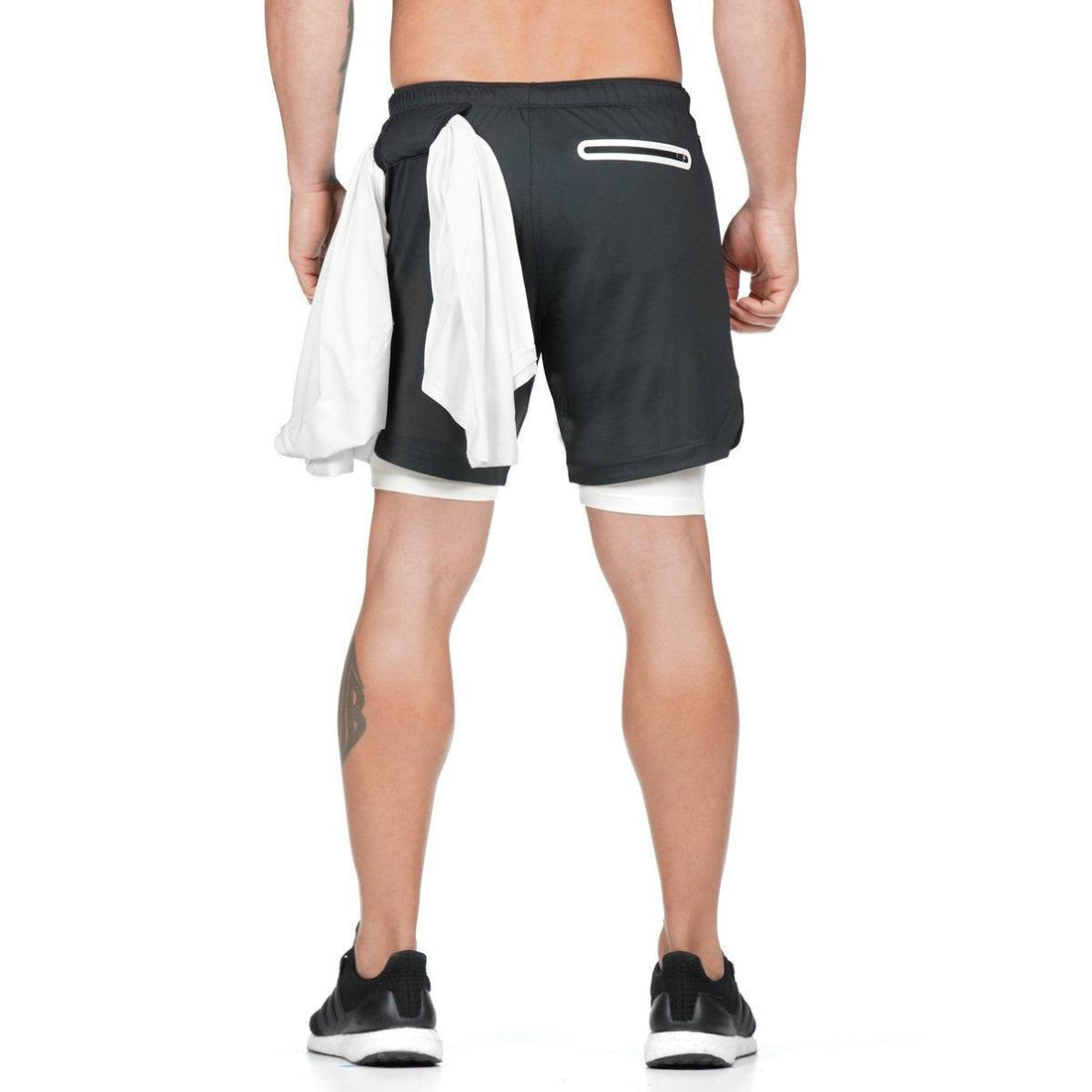 Camo 2-in-1 Men’s Running Gym Shorts Quick Dry Breathable Pockets