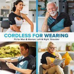 Neck and shoulder massager with heat