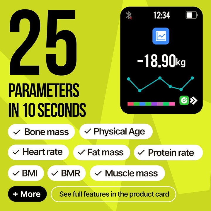 Smart Wellness Scale with 25 Body Metrics