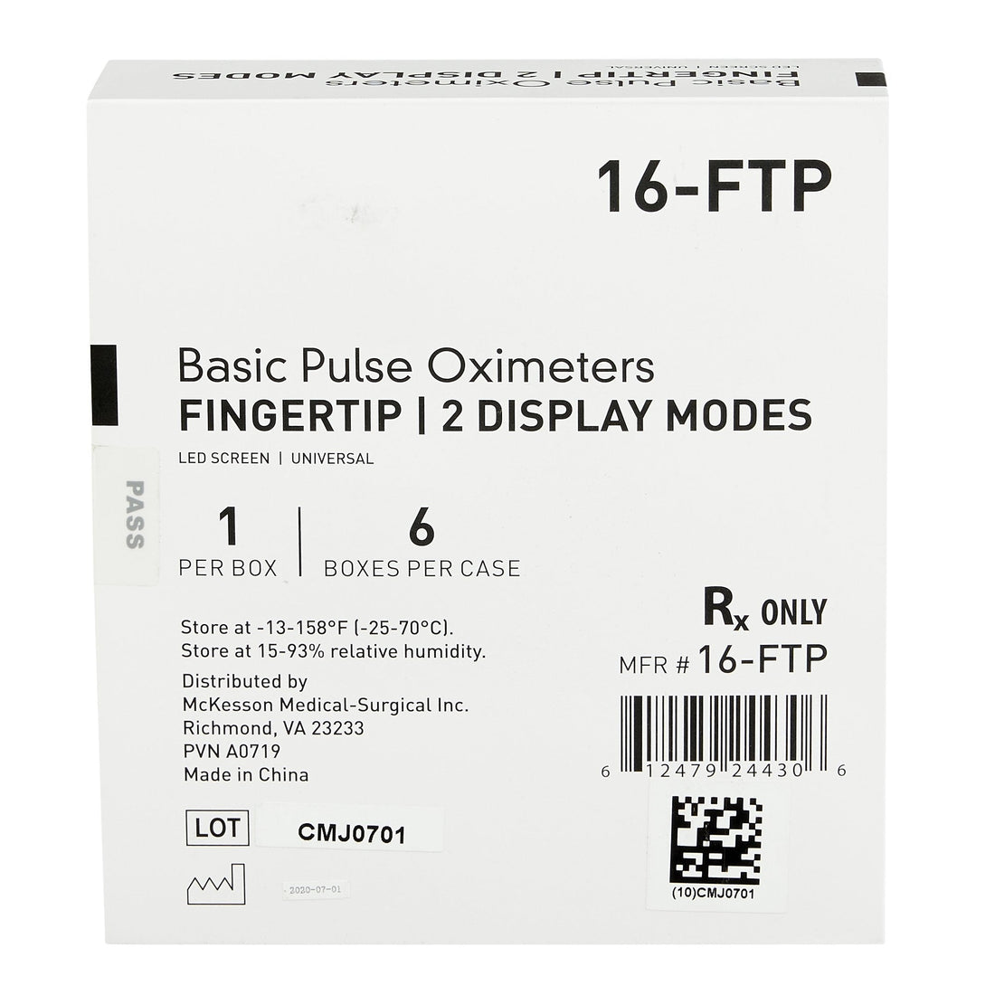 Fingertip Pulse Oximeter with LED Display
