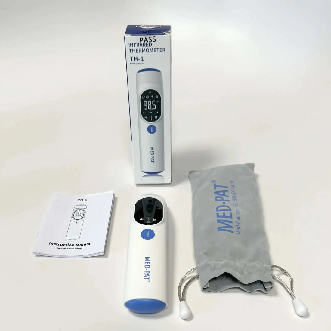 Med-Pat TH-1 4-in-1 Digital Ear Forehead Thermometer
